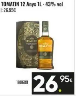 Family Cash TOMATIN 12 Anys oferta