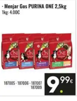 Family Cash PURINA ONE Menjar Gos oferta