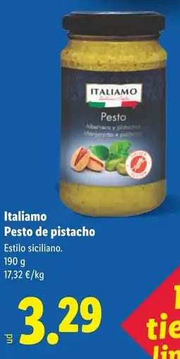 Lidl ITALIAMO Pesto de pistacho oferta