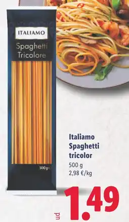 Lidl ITALIAMO Spaghetti Tricolore oferta