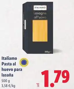 Lidl ITALIAMO Pasta al huevo para lasaña oferta