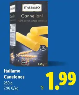 Lidl ITALIAMO Canelones oferta
