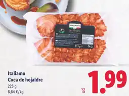Lidl ITALIAMO Coca de hojaldre oferta