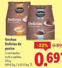 Lidl GOSHUA Delicias de postre oferta