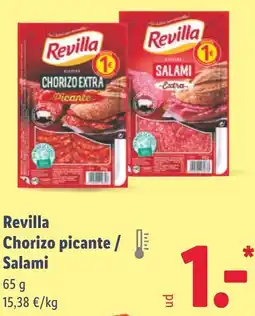 Lidl REVILLA Chorizo picante / Salami oferta