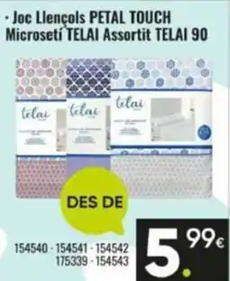 Family Cash TELAI Joc llençols petal touch microsetí assortit oferta