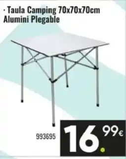 Family Cash Taula Camping 70x70x70cm Alumini Plegable oferta