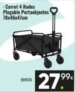 Family Cash Carret 4 Rodes Plegable Portaobjectes 78x46x47cm oferta