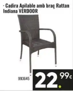 Family Cash Cadira Apilable amb braç Rattan Indiana verdoor oferta