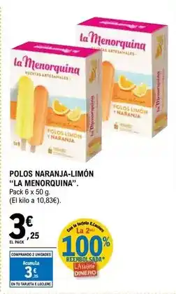 La menorquina - polpa naranja limon