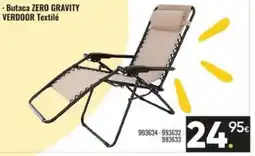 Family Cash Butaca zero gravity verdoor textilé oferta