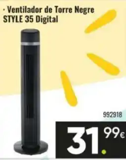 Family Cash Ventilador de torre negre style 35 digital oferta