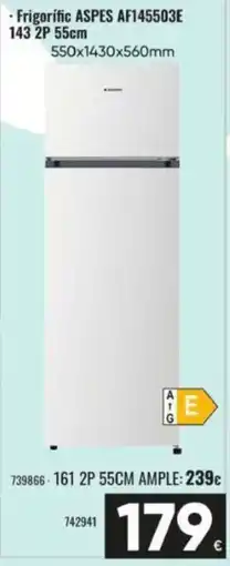 Family Cash ASPES Frigorífic AF145503E 143 2P 55cm oferta
