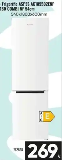 Family Cash Frigorific Aspes Ac1855502enf 180 Combi NF 54cm oferta