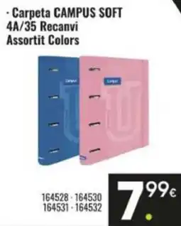 Family Cash · carpeta campus soft 4a/35 recanvi assortit colors oferta