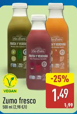 ALDI Zumo fresco oferta