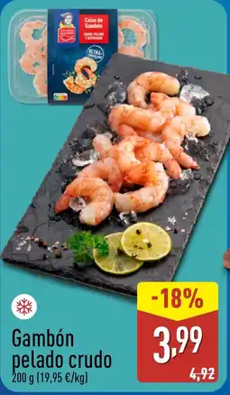 ALDI Gambón pelado crudo oferta