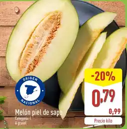 ALDI Melón piel de sapo oferta