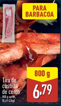 ALDI Tira de costilla de cerdo oferta