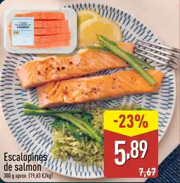 ALDI Escalopines de salmon oferta