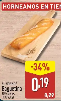 ALDI EL HORNO Baguetina oferta