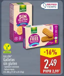 ALDI GULLÓN Galletas sin gluten oferta