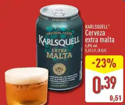 ALDI KARLSQUELL Cerveza extra malta oferta