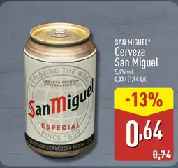 ALDI SAN MIGUEL Cerveza San Miguel oferta
