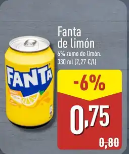 ALDI FANTA de limón oferta
