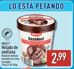 ALDI MUCCI Helado de avellana oferta