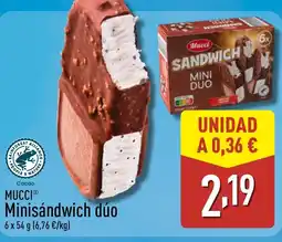 ALDI MUCCI Minisándwich dúo oferta