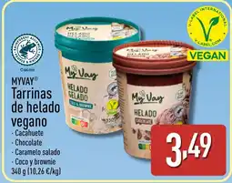 ALDI MYVAY Tarrinas de helado vegano oferta