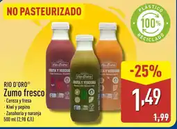 ALDI RIO D'ORO Zumo fresco oferta