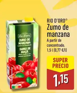 ALDI RIO D'ORO Zumo de manzana oferta