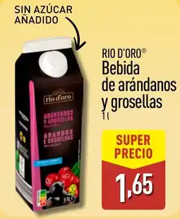 ALDI RIO D'ORO Bebida de arándanos y grosellas oferta