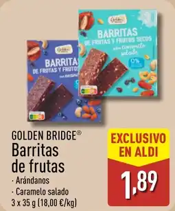 ALDI GOLDEN BRIDGE Barritas de frutas oferta
