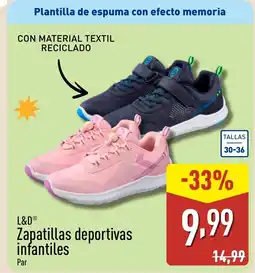 ALDI L&D Zapatillas deportivas infantiles oferta
