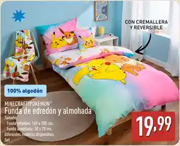 ALDI MINECRAFT/POKEMON Funda de edredón y almohada oferta