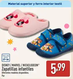 ALDI DISNEY/MARVEL / NICKELODEON Zapatillas infantiles oferta