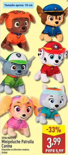 ALDI SPIN MASTER Minipeluche Patrulla Canina oferta