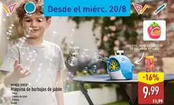 ALDI MUNDO DIVER Máquina de burbujas de jabón oferta