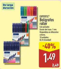 ALDI EXPERTIZ Bolígrafos roller oferta
