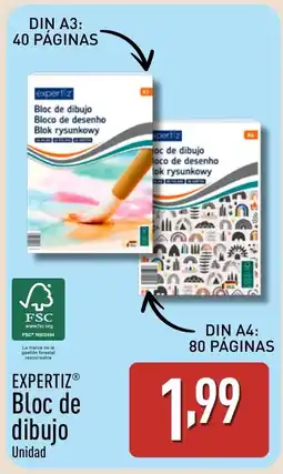 ALDI EXPERTIZ Bloc de dibujo oferta