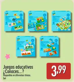 ALDI Juegos educativos ¿Conoces...? oferta