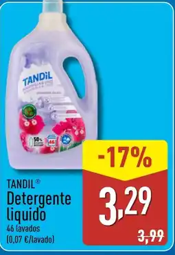 ALDI TANDIL Detergente Liquido oferta