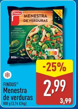 ALDI FINDUS Menestra de verduras oferta