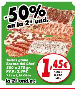 Proxi Tostas gama Bocata del Chef oferta