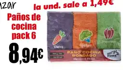 Proxi Paños de cocina pack 6 oferta