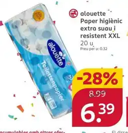 Rossmann ALOUETTE Paper higiènic extra suau i resistent XXL oferta