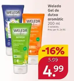 Rossmann WELEDA Gel de dutxa aromàtic oferta